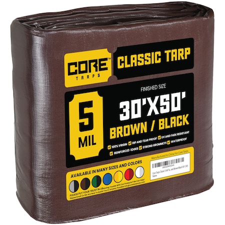 5 Mil, Polyethylene, Brown